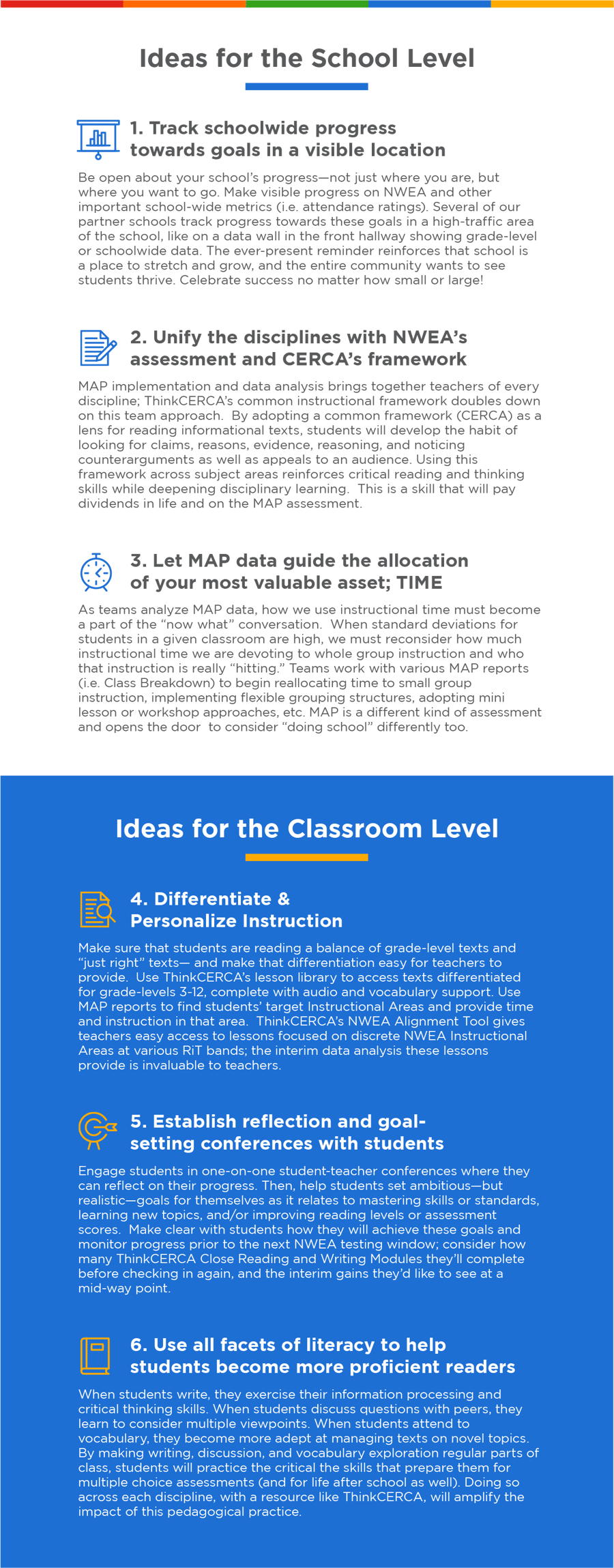 6 Ideas for Using NWEA & ThinkCERCA Together